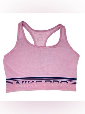Nike Pink Racerback Sports Bra with Branded Band size medium